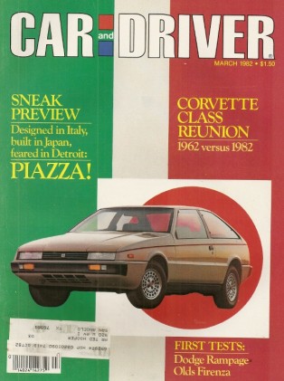 CAR & DRIVER 1982 MAR - VETTES, MONTEREY, 924 TURBO